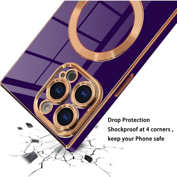 iPhone 14 Pro Max, Purple, MagSafe Square Case - Picture 4 of 5